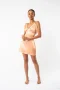 Silk Ember – Short Single Strap Gown